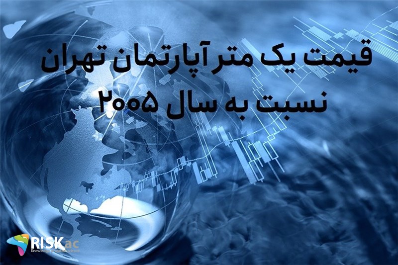 قیمت یک متر آپارتمان تهران نسبت به سال 2005