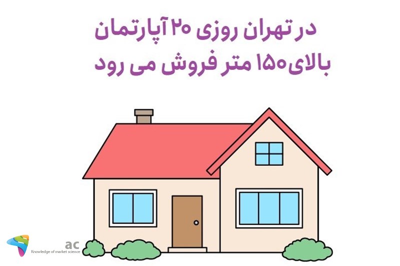 در تهران روزی 20 اپارتمان بالای150 متر فروش می رود