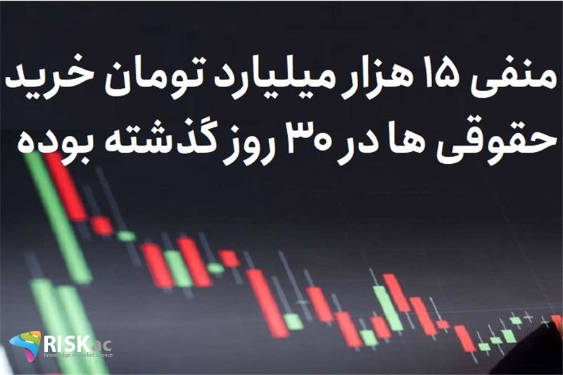 منفی 15 هزار میلیارد تومان خرید حقوقی ها در 30 روز گذشته بوده