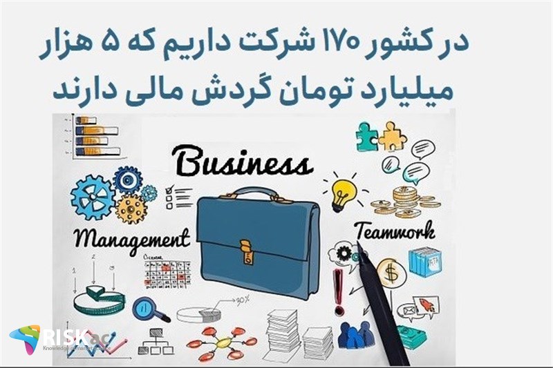 در کشور 170 شرکت داریم که 5 هزار میلیارد تومان گردش مالی دارند