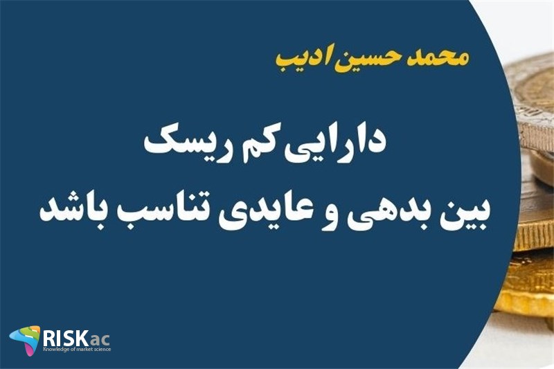 دارایی کم ریسک بین بدهی و عایدی تناسب باشد