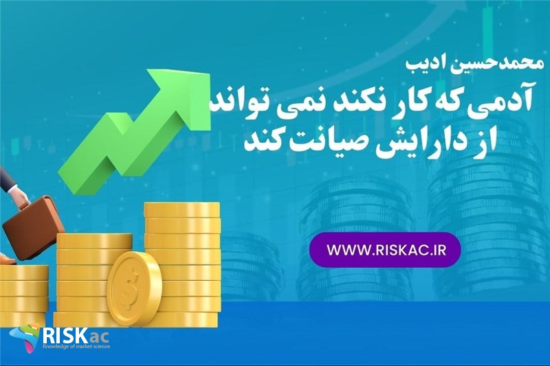 آدمی که کار نکند نمی تواند از دارایش صیانت کند