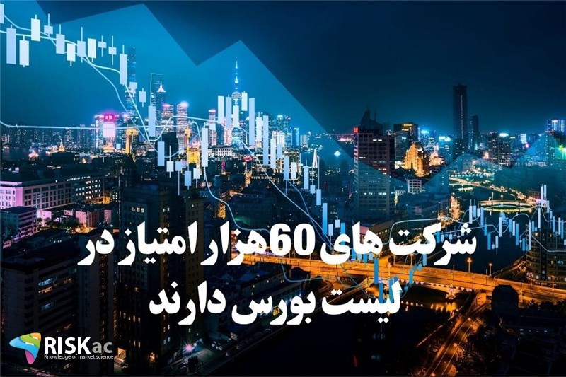 شرکت های 60هزار امتیاز در لیست بورس دارند