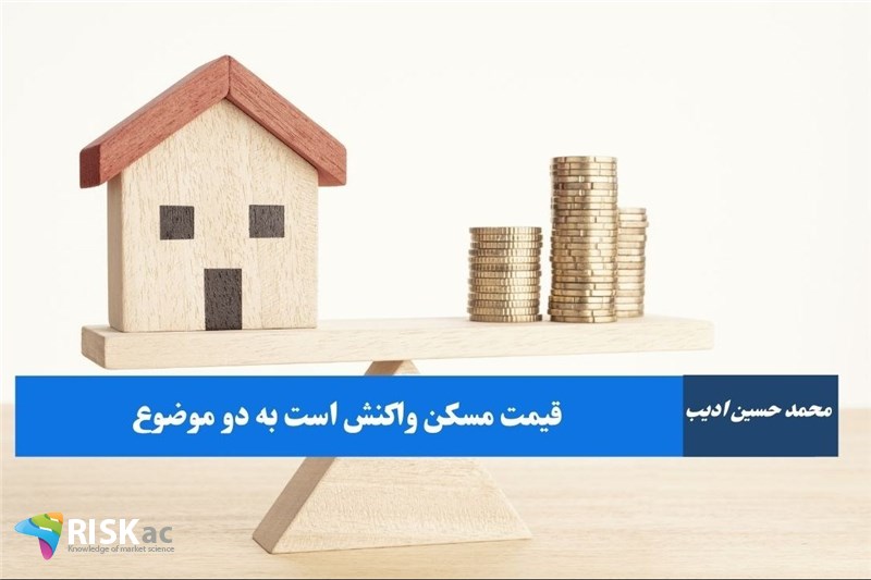 قیمت مسکن واکنش است به دو موضوع