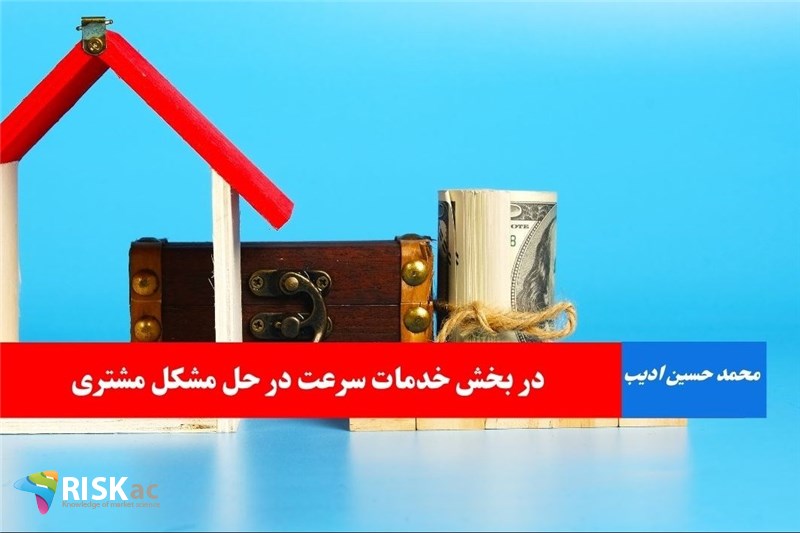 در بخش خدمات سرعت در حل مشکل مشتری