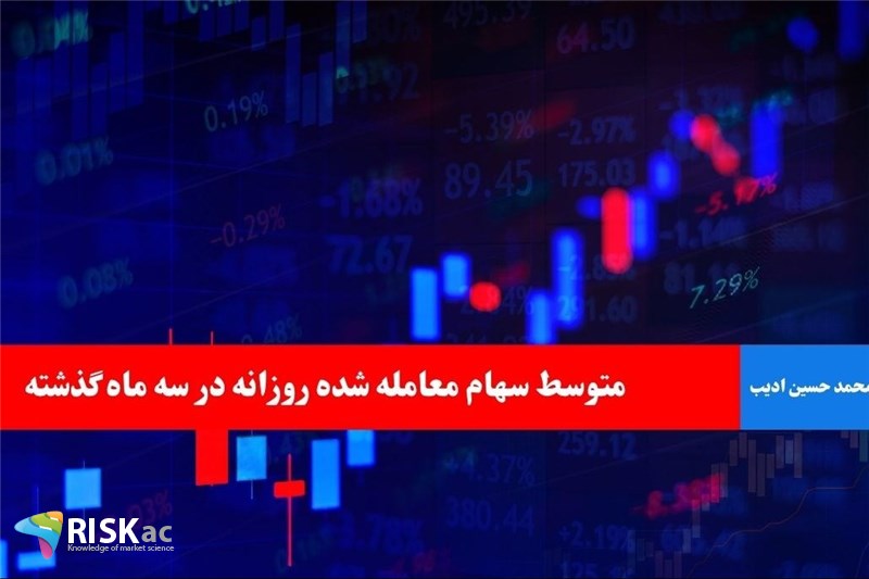 متوسط سهام معامله شده روزانه در سه ماه گذشته