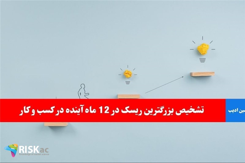 تشخیص بزرگترین ریسک در 12 ماه آینده در کسب و کار