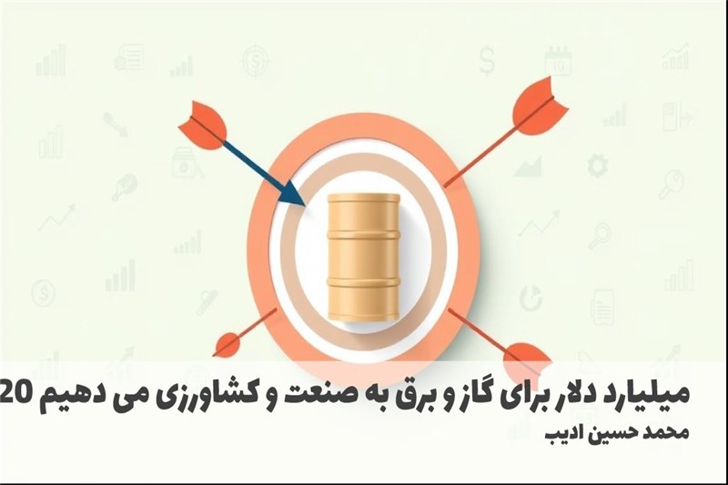 20 میلیارد دلار برای گاز و برق به صنعت و کشاورزی می دهیم
