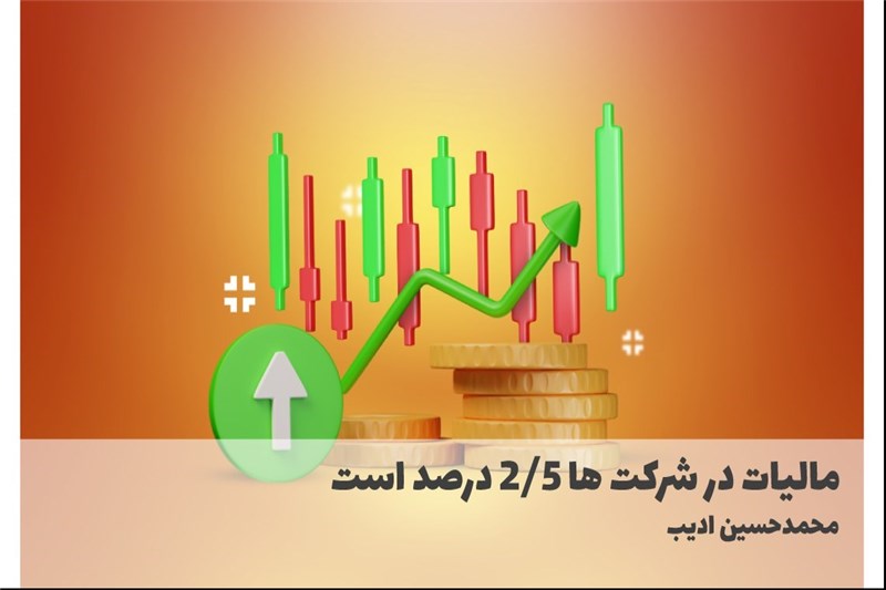 مالیات در شرکت ها 2/5 درصد است