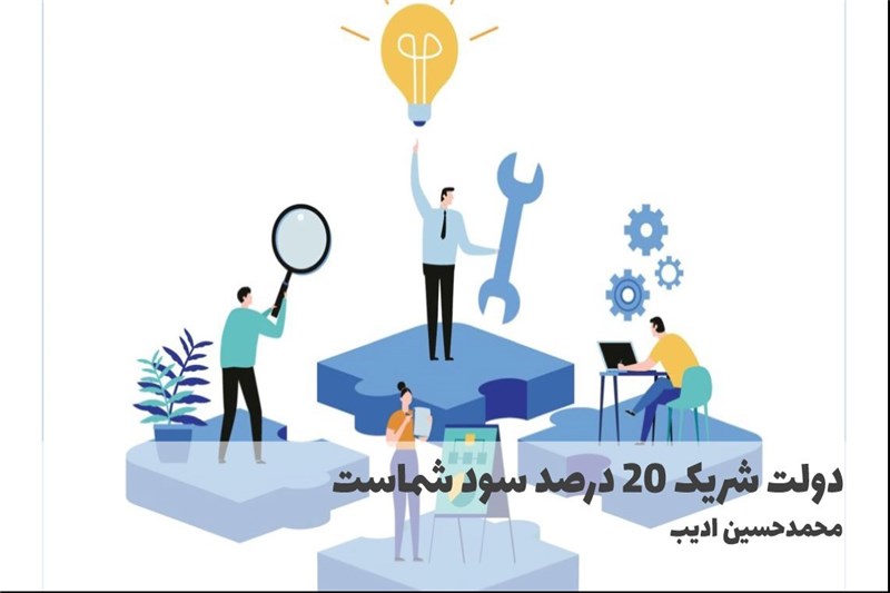 دولت شریک 20 درصد سود شماست