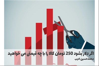 اگر دلار بشود 250 تومان کالا را با چه قیمتی می خواهید بفروشید