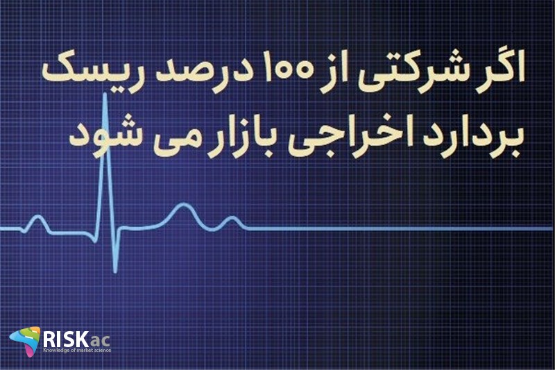 اگر شرکتی از 100 درصد ریسک بردارد اخراجی بازار می شود