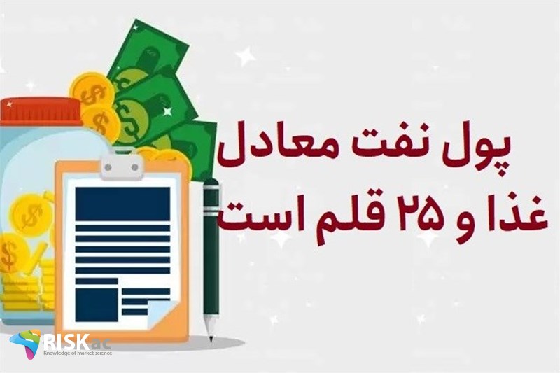 پول نفت معادل غذا و 25 قلم است