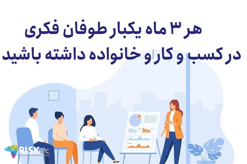 هر 3 ماه یکبار طوفان فکری در کسب و کار و خانواده داشته باشید