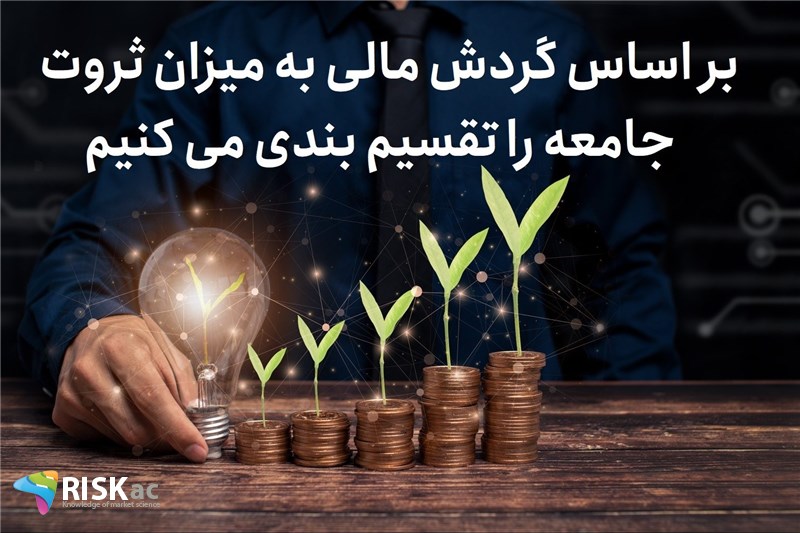 بر اساس گردش مالی به میزان ثروت جامعه را تقسیم بندی می کنیم