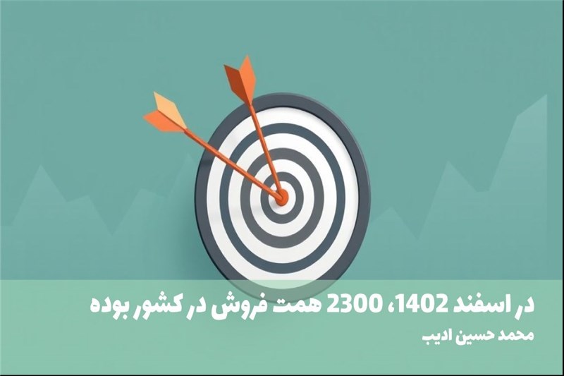 در اسفند 1402، 2300 همت فروش در کشور بوده