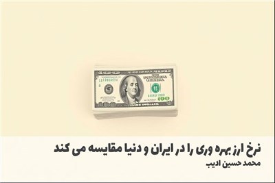 نرخ ارز بهره وری را در ایران و دنیا مقایسه می کند