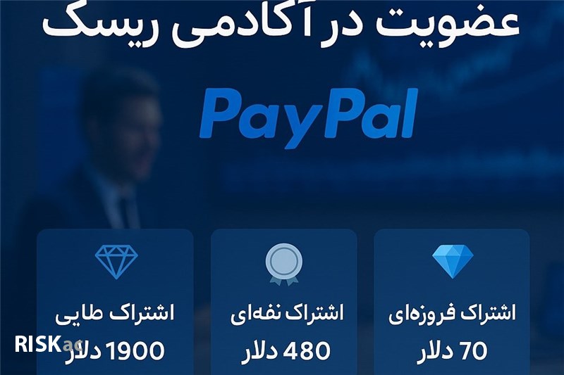 اشتراک آکادمی ریسک از طریق درگاه Paypal